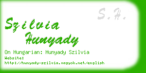szilvia hunyady business card